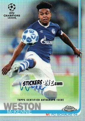 Sticker Weston McKennie - UEFA Champions League Chrome 2018-2019 n. A83 - Topps