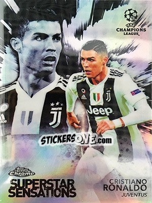 Sticker Cristiano Ronaldo - UEFA Champions League Chrome 2018-2019 - Topps