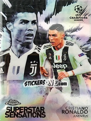 Sticker Cristiano Ronaldo - UEFA Champions League Chrome 2018-2019 n. SS-CR - Topps