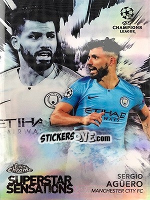 Figurina Sergio Agüero - UEFA Champions League Chrome 2018-2019 - Topps