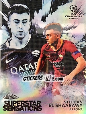 Sticker Stephan El Shaarawy - UEFA Champions League Chrome 2018-2019 - Topps