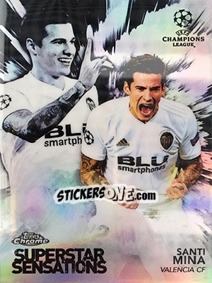 Sticker Santi Mina - UEFA Champions League Chrome 2018-2019 n. SS-SM - Topps