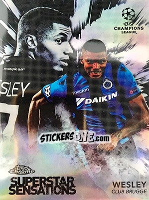 Sticker Wesley - UEFA Champions League Chrome 2018-2019 n. SS-W - Topps