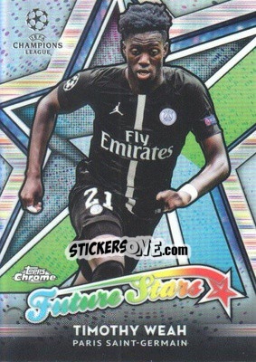 Sticker Timothy Weah - UEFA Champions League Chrome 2018-2019 n. FS-TW - Topps