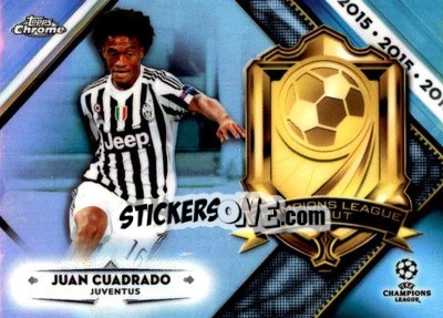 Sticker Juan Cuadrado - UEFA Champions League Chrome 2018-2019 n. CLD-JC - Topps
