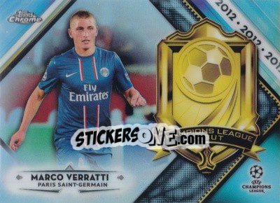 Sticker Marco Verratti - UEFA Champions League Chrome 2018-2019 - Topps