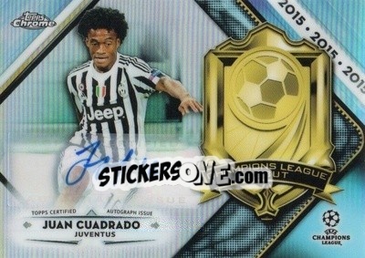 Figurina Juan Cuadrado - UEFA Champions League Chrome 2018-2019 - Topps