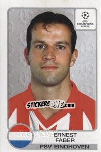 Sticker Ernest Faber - UEFA Champions League 2001-2002 n. 101 - Panini