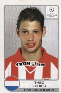 Sticker Theo Lucius - UEFA Champions League 2001-2002 n. 105 - Panini