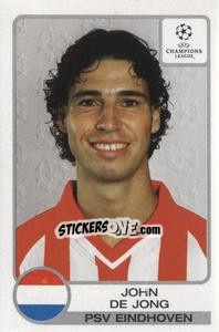 Sticker John De Jong - UEFA Champions League 2001-2002 n. 110 - Panini