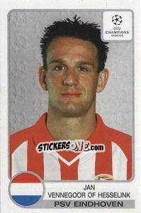 Sticker Jan Vennegoor of Hesselink - UEFA Champions League 2001-2002 - Panini