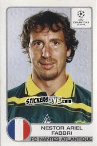 Figurina Nestor Ariel Fabbri - UEFA Champions League 2001-2002 n. 118 - Panini