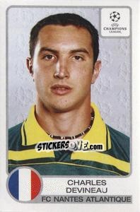 Sticker Charles Devineau - UEFA Champions League 2001-2002 n. 123 - Panini