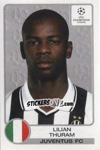 Sticker Lilian Thuram - UEFA Champions League 2001-2002 n. 136 - Panini
