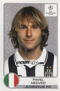 Sticker Pavel Nedved - UEFA Champions League 2001-2002 n. 143 - Panini