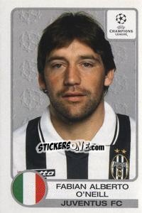 Sticker Fabian Alerto O'Neill - UEFA Champions League 2001-2002 n. 144 - Panini
