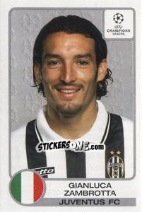 Sticker Gianluca Zambrotta - UEFA Champions League 2001-2002 n. 147 - Panini