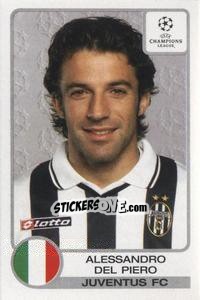 Sticker Alessandro Del Piero - UEFA Champions League 2001-2002 n. 150 - Panini