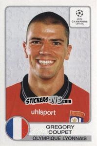 Sticker Gregory Coupet - UEFA Champions League 2001-2002 n. 154 - Panini