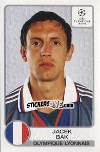 Sticker Jacek Bak - UEFA Champions League 2001-2002 - Panini