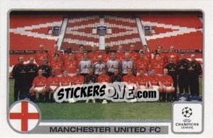 Sticker Manchester United Team - UEFA Champions League 2001-2002 - Panini