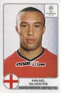 Sticker Mikael Silvestre - UEFA Champions League 2001-2002 - Panini