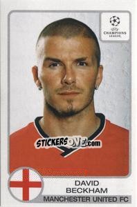 Cromo David Beckham - UEFA Champions League 2001-2002 - Panini