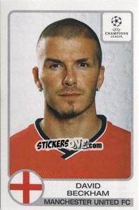 Sticker David Beckham - UEFA Champions League 2001-2002 n. 179 - Panini