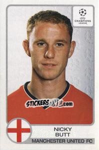 Sticker Nicky Butt - UEFA Champions League 2001-2002 - Panini