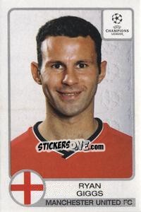 Sticker Ryan Giggs - UEFA Champions League 2001-2002 n. 185 - Panini