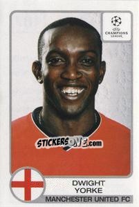 Sticker Dwight Yorke - UEFA Champions League 2001-2002 n. 187 - Panini