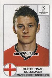 Cromo Ole Gunnar Solskjaer - UEFA Champions League 2001-2002 - Panini