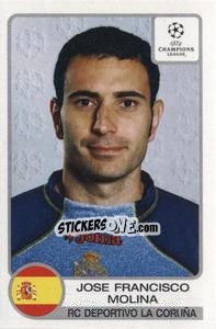 Sticker Jose Francisco Molina - UEFA Champions League 2001-2002 - Panini
