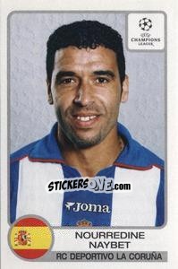 Sticker Nourredine Naybet - UEFA Champions League 2001-2002 - Panini