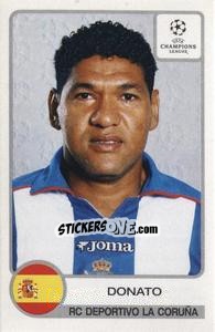 Sticker Donato - UEFA Champions League 2001-2002 n. 195 - Panini