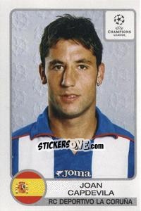 Sticker Joan Capdevila - UEFA Champions League 2001-2002 n. 198 - Panini