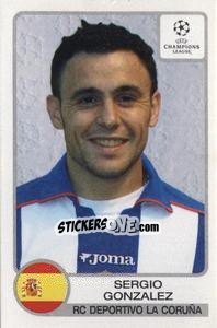 Sticker Sergio Gonzalez - UEFA Champions League 2001-2002 n. 203 - Panini