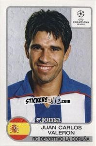 Sticker Juan Carlos Valeron - UEFA Champions League 2001-2002 n. 205 - Panini
