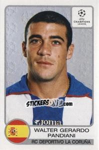 Sticker Walter Gerardo Pandiani - UEFA Champions League 2001-2002 - Panini