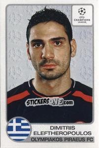 Cromo Dimitris Eleftheropoulos - UEFA Champions League 2001-2002 - Panini