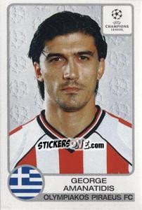 Sticker George Amanatidis - UEFA Champions League 2001-2002 - Panini