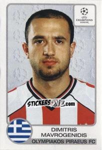 Sticker Dimitris Mavrogenidis - UEFA Champions League 2001-2002 - Panini