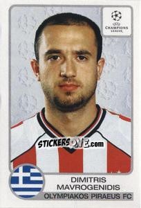 Sticker Dimitris Mavrogenidis - UEFA Champions League 2001-2002 n. 215 - Panini