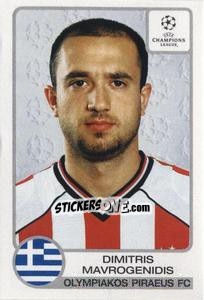 Figurina Dimitris Mavrogenidis - UEFA Champions League 2001-2002 - Panini