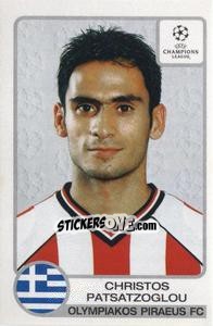 Sticker Christos Patsatzoglou - UEFA Champions League 2001-2002 - Panini