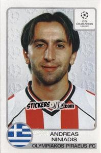 Sticker Andreas Niniadis - UEFA Champions League 2001-2002 n. 221 - Panini