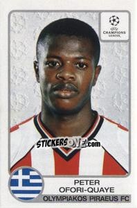 Sticker Peter Ofori-Quaye - UEFA Champions League 2001-2002 n. 227 - Panini
