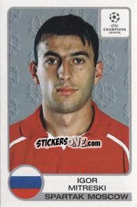 Sticker Igor Mitreski - UEFA Champions League 2001-2002 - Panini