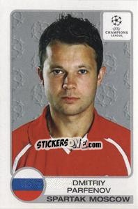 Sticker Dmitri Parfenov - UEFA Champions League 2001-2002 - Panini