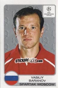 Sticker Vasili Baranov - UEFA Champions League 2001-2002 n. 256 - Panini